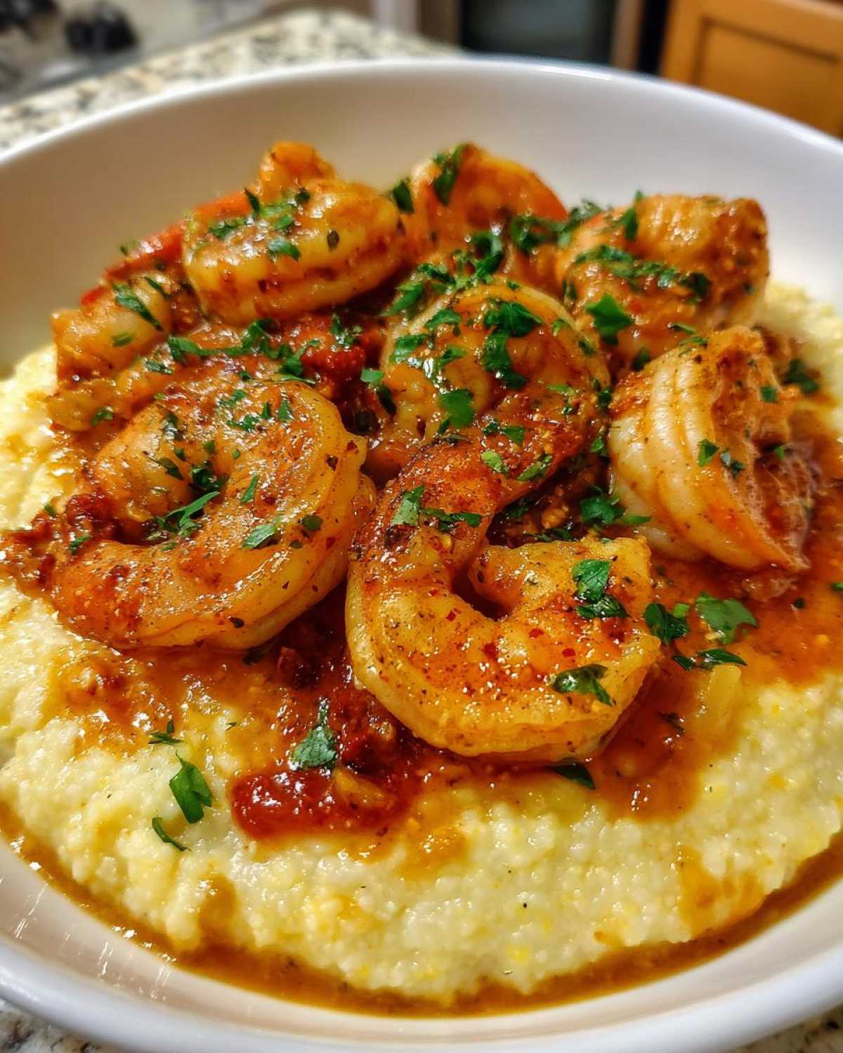 Cajun Shrimp & Grits - detail 2