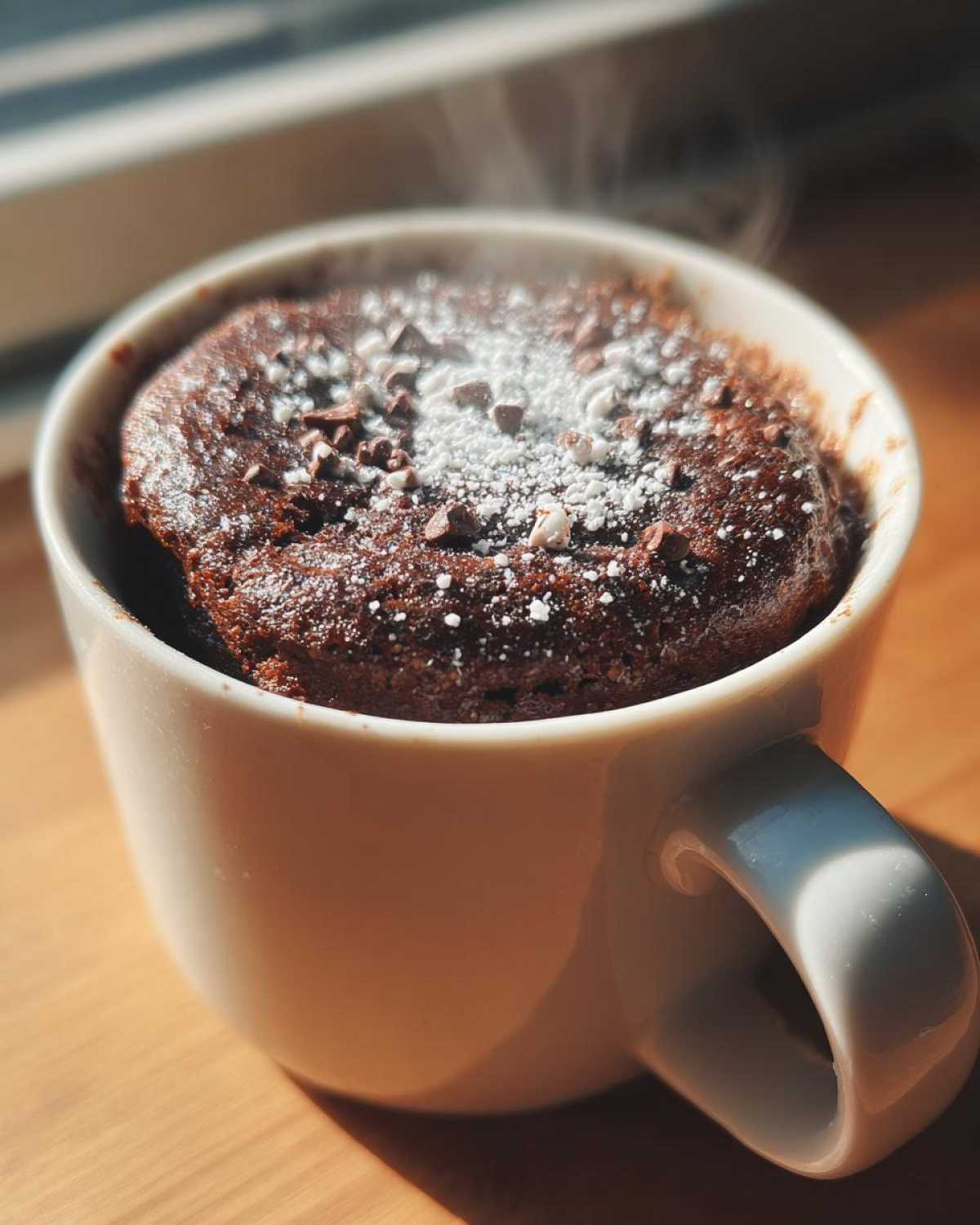 Chocolate Peppermint Mug Cake - detail 2