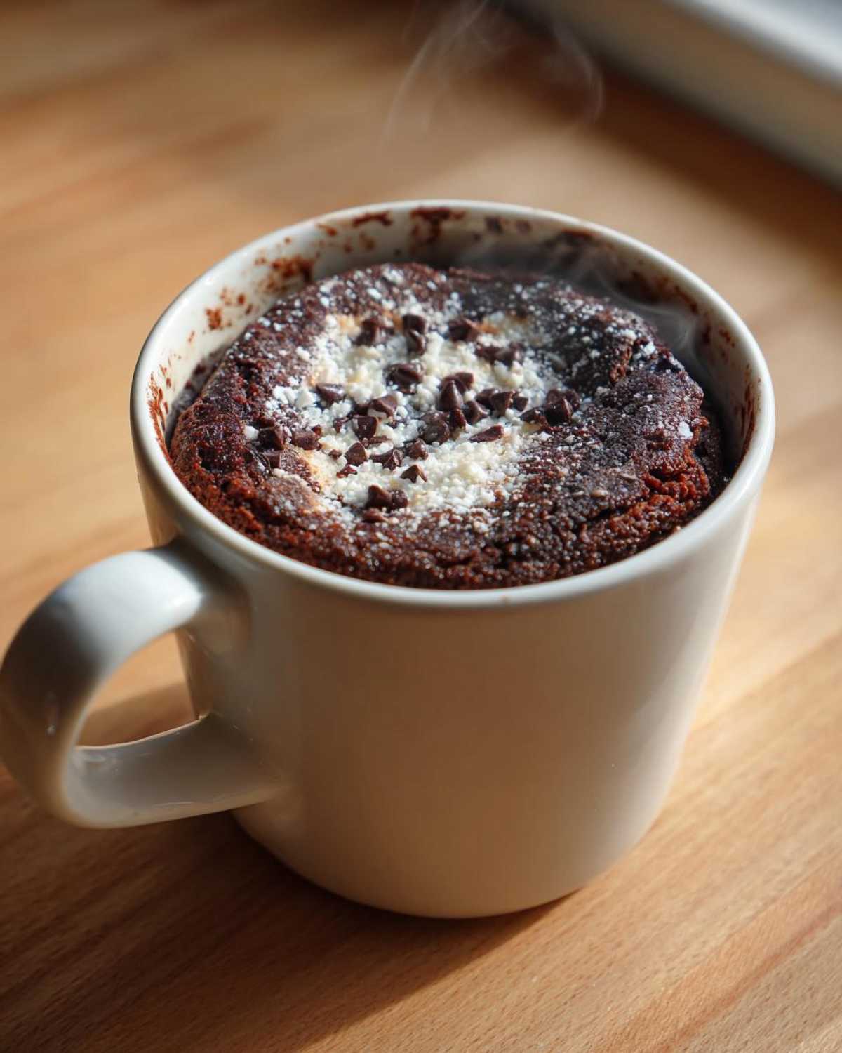 Chocolate Peppermint Mug Cake - detail 3