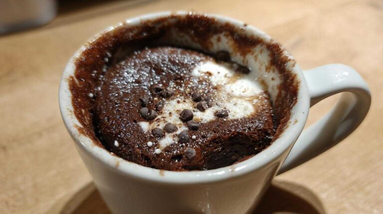 Chocolate Peppermint Mug Cake
