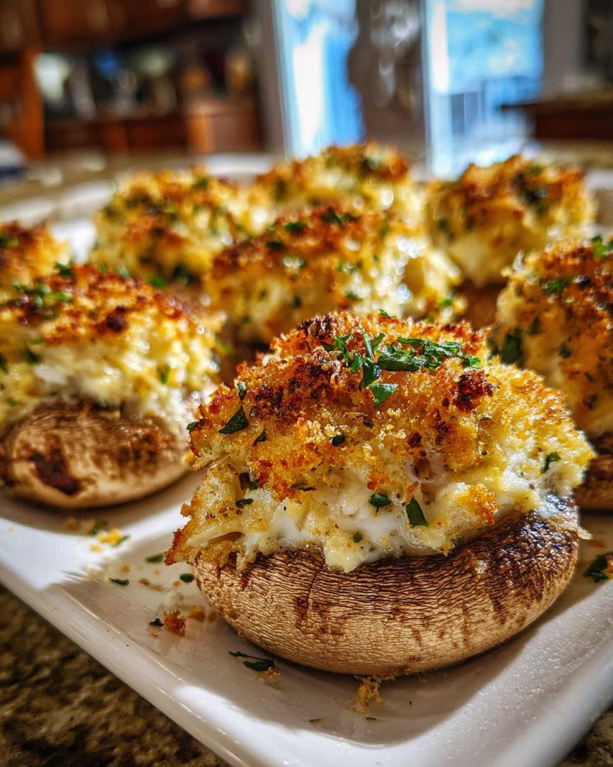 Crab Stuffed Mushrooms - detail 2