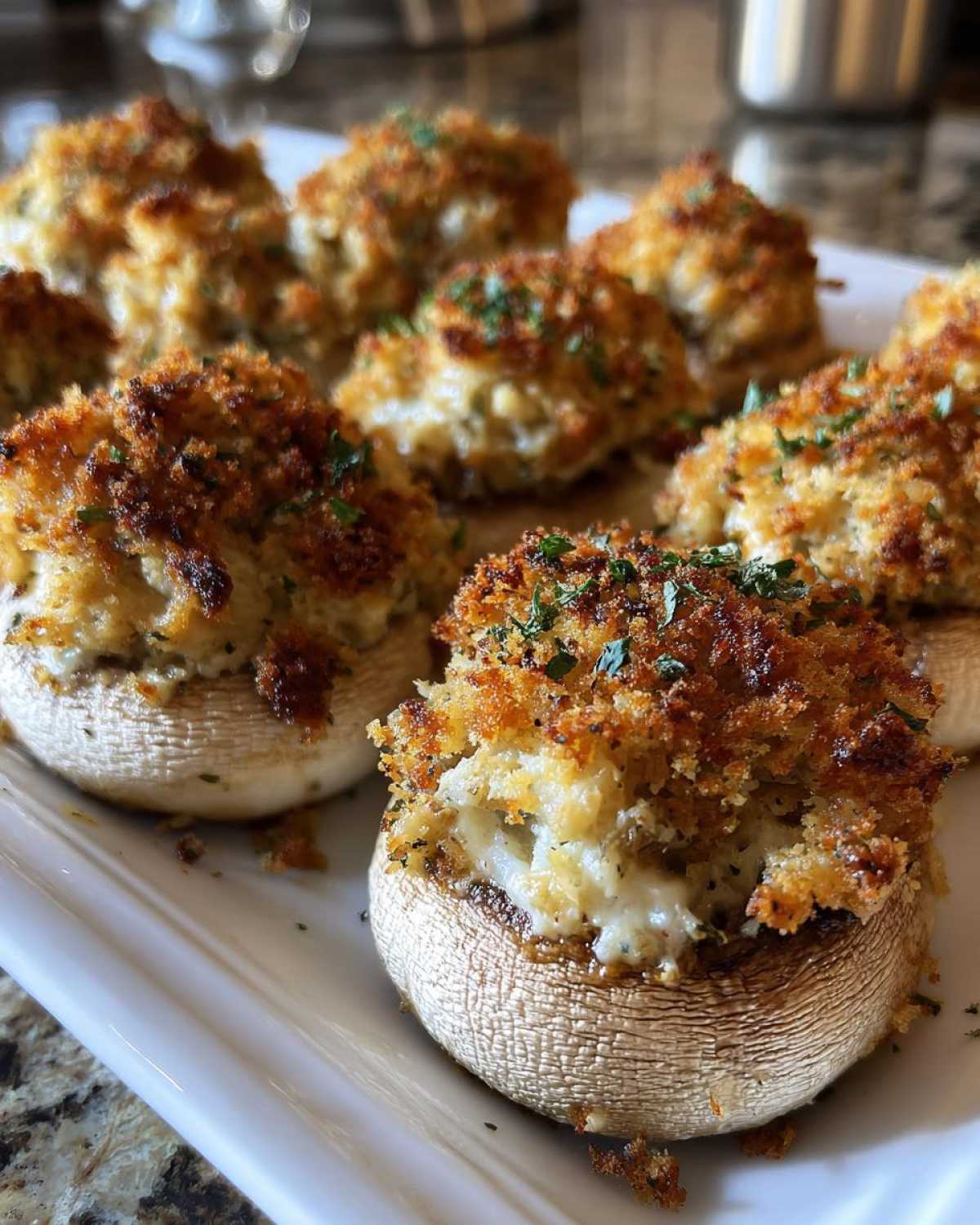 Crab Stuffed Mushrooms - detail 3