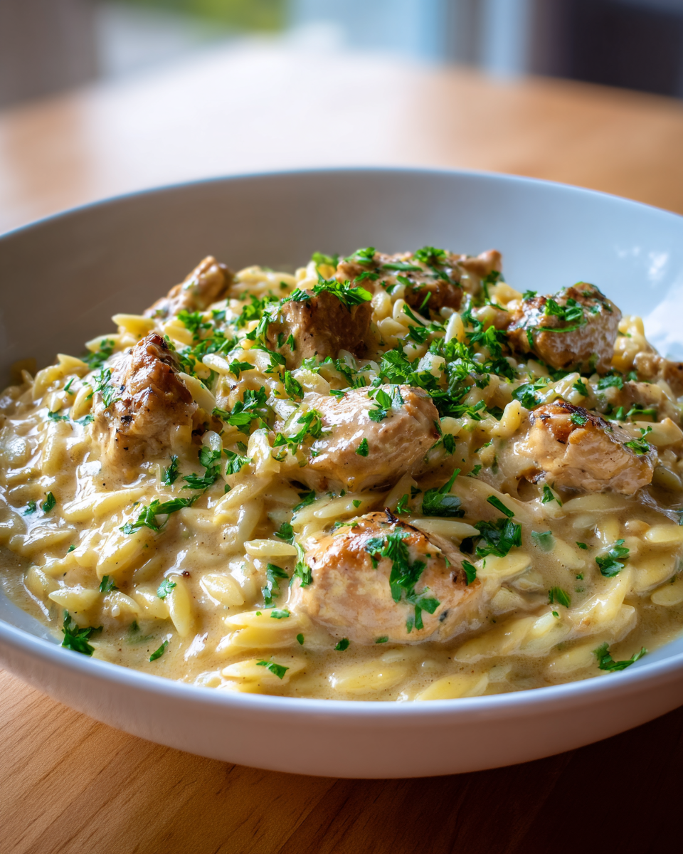Creamy Lemon Chicken Orzo - detail 1