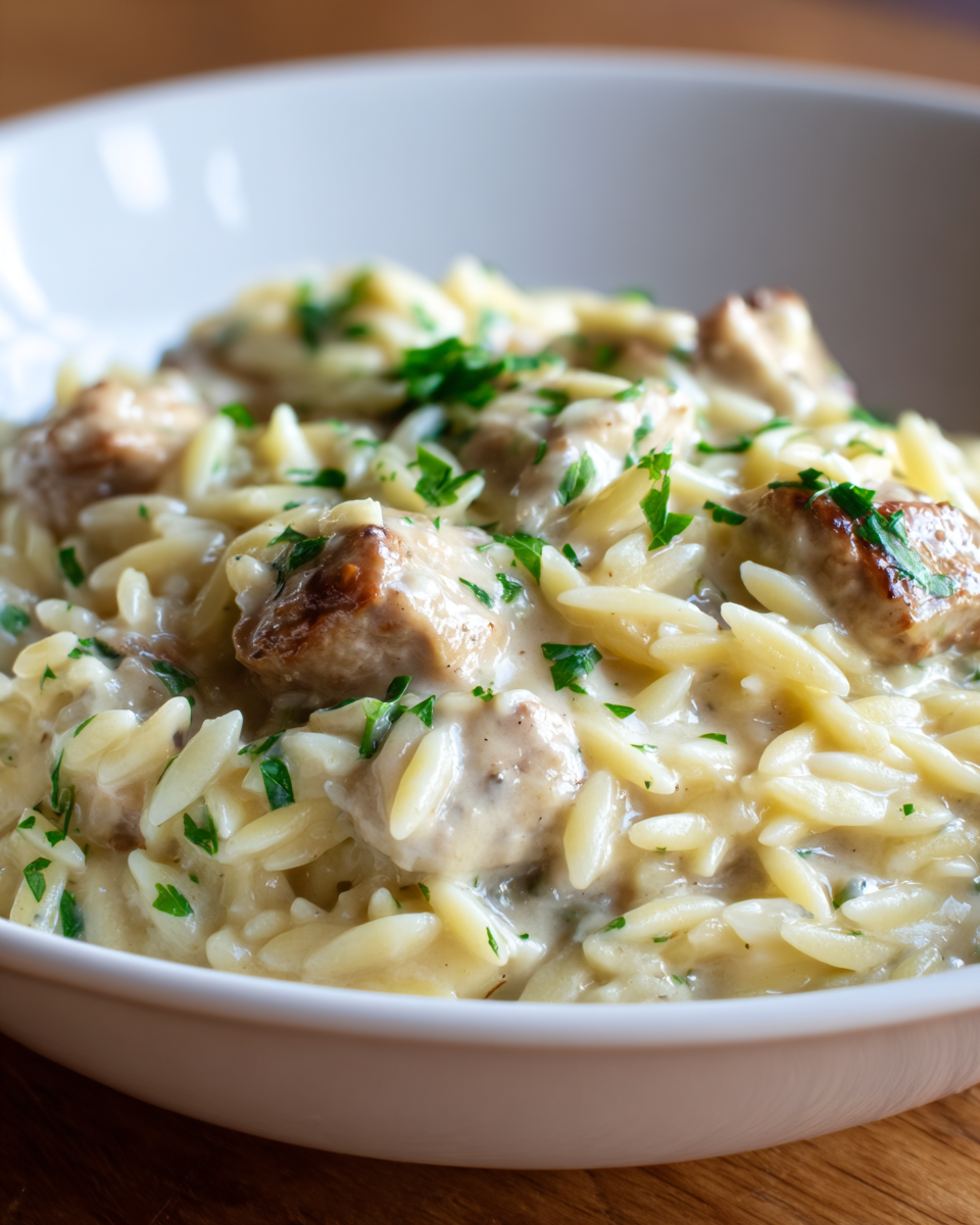 Creamy Lemon Chicken Orzo - detail 2