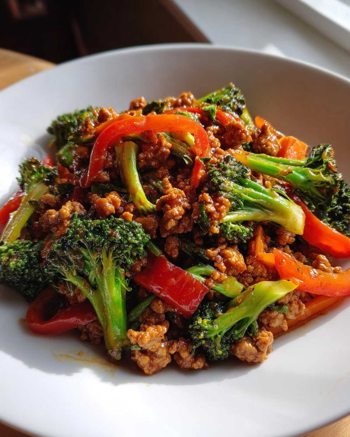 Ginger Garlic Ground Turkey Stir Fry - detail 3