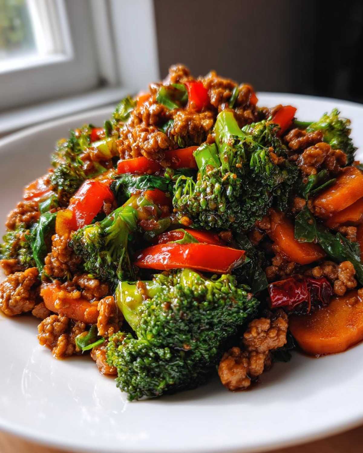 Ginger Garlic Ground Turkey Stir Fry - detail 4