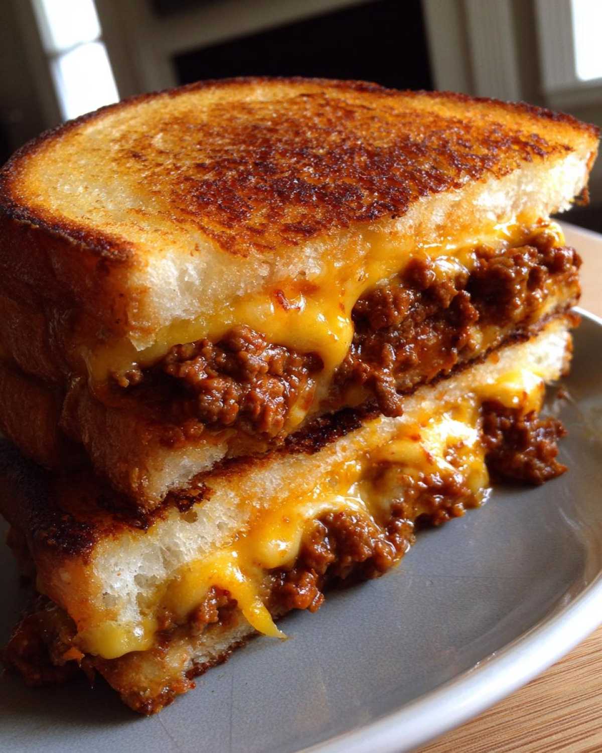 Grilled Cheese Sloppy Joe Sandwiches - detail 1