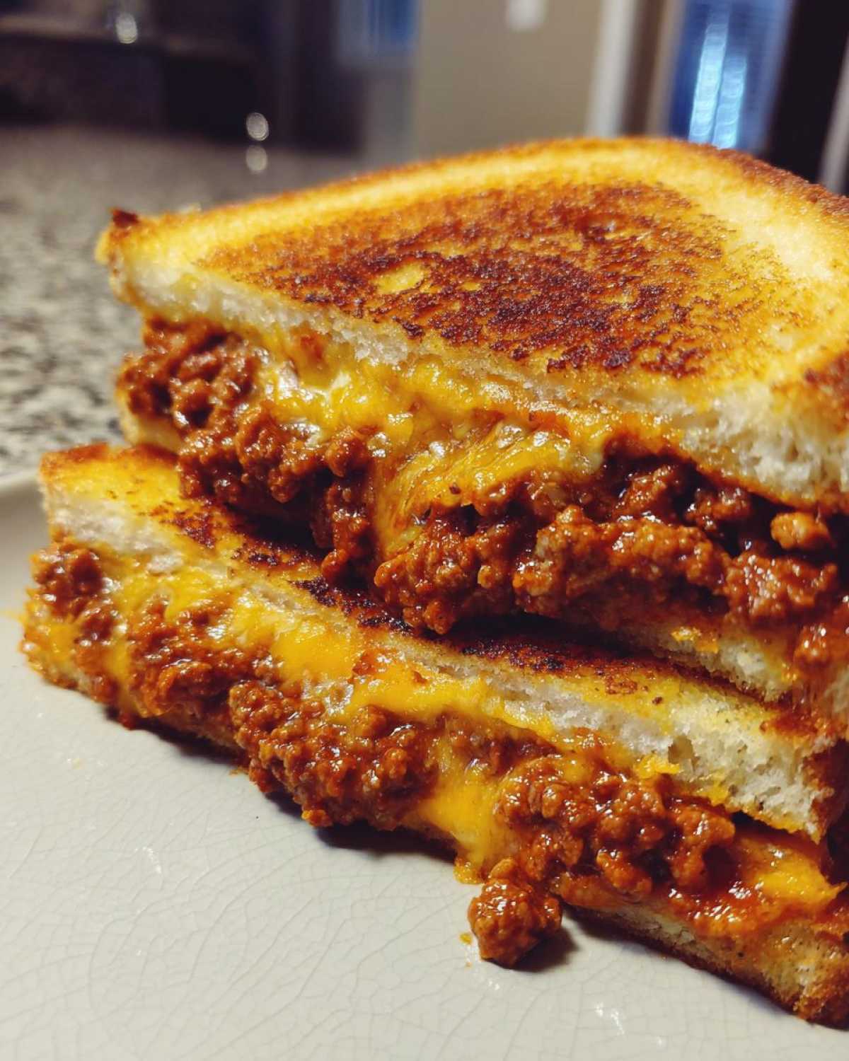 Grilled Cheese Sloppy Joe Sandwiches - detail 3