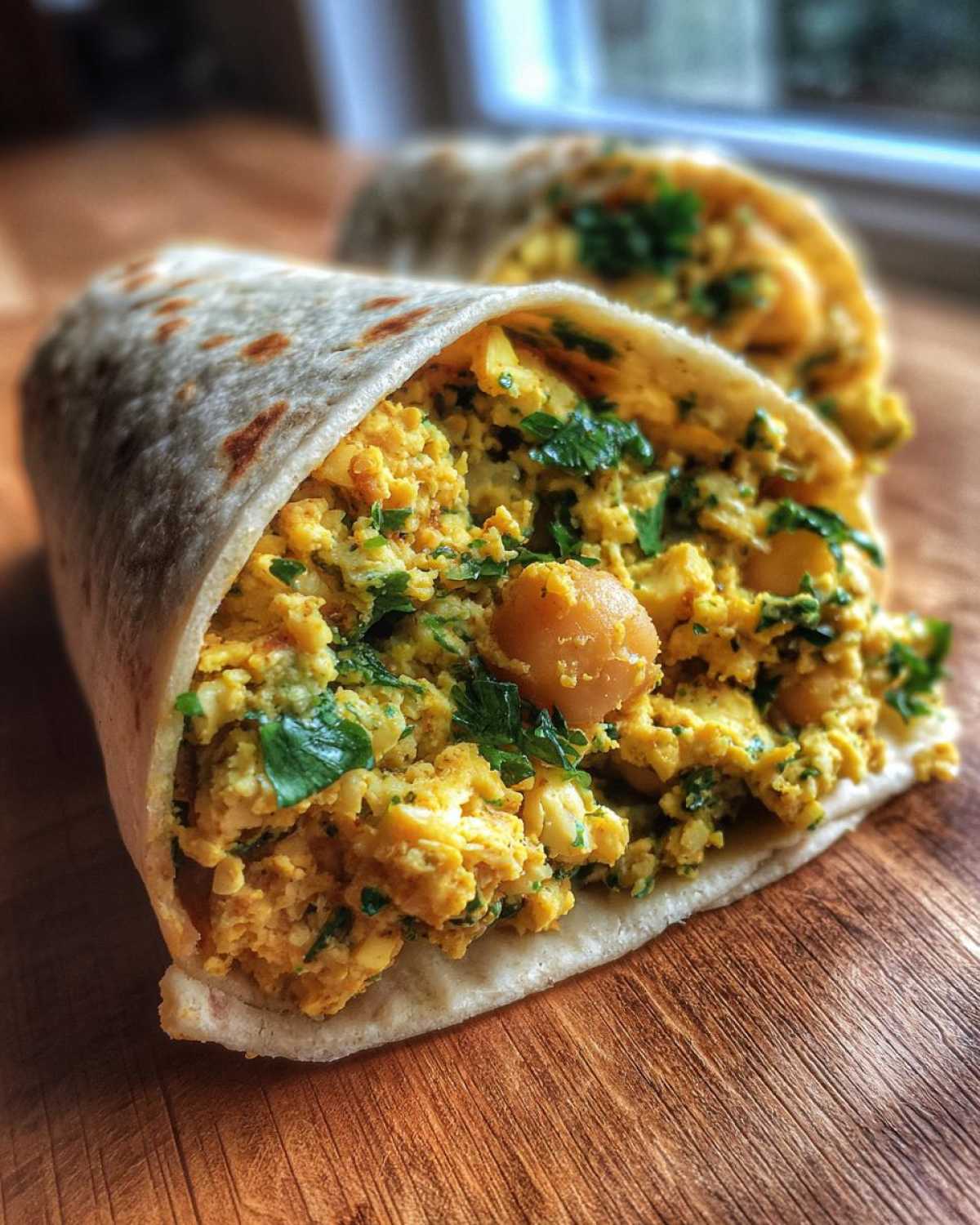 Lemon Garlic Chickpea Wraps - detail 4