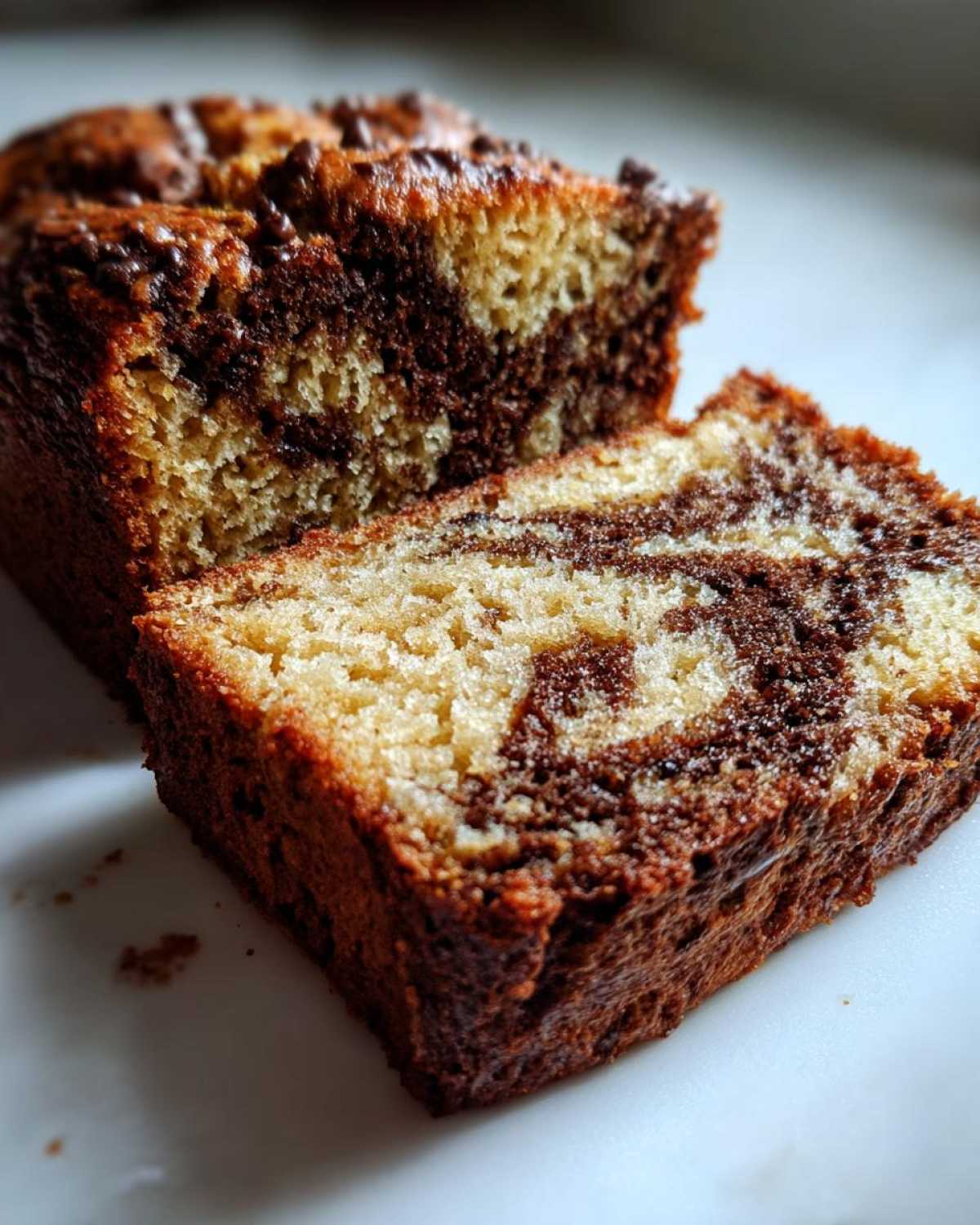 Mocha Swirl Banana Bread - detail 2