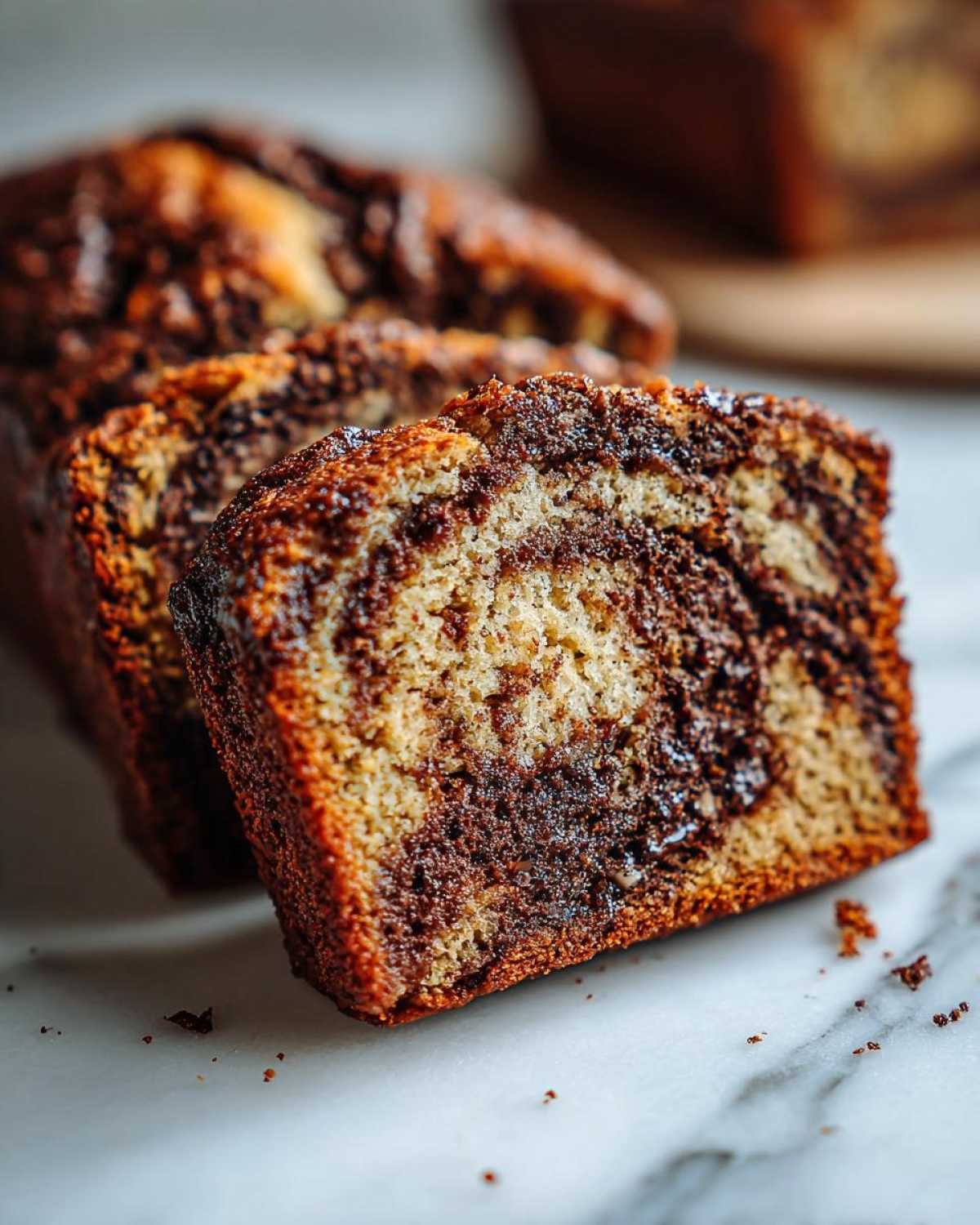 Mocha Swirl Banana Bread - detail 4