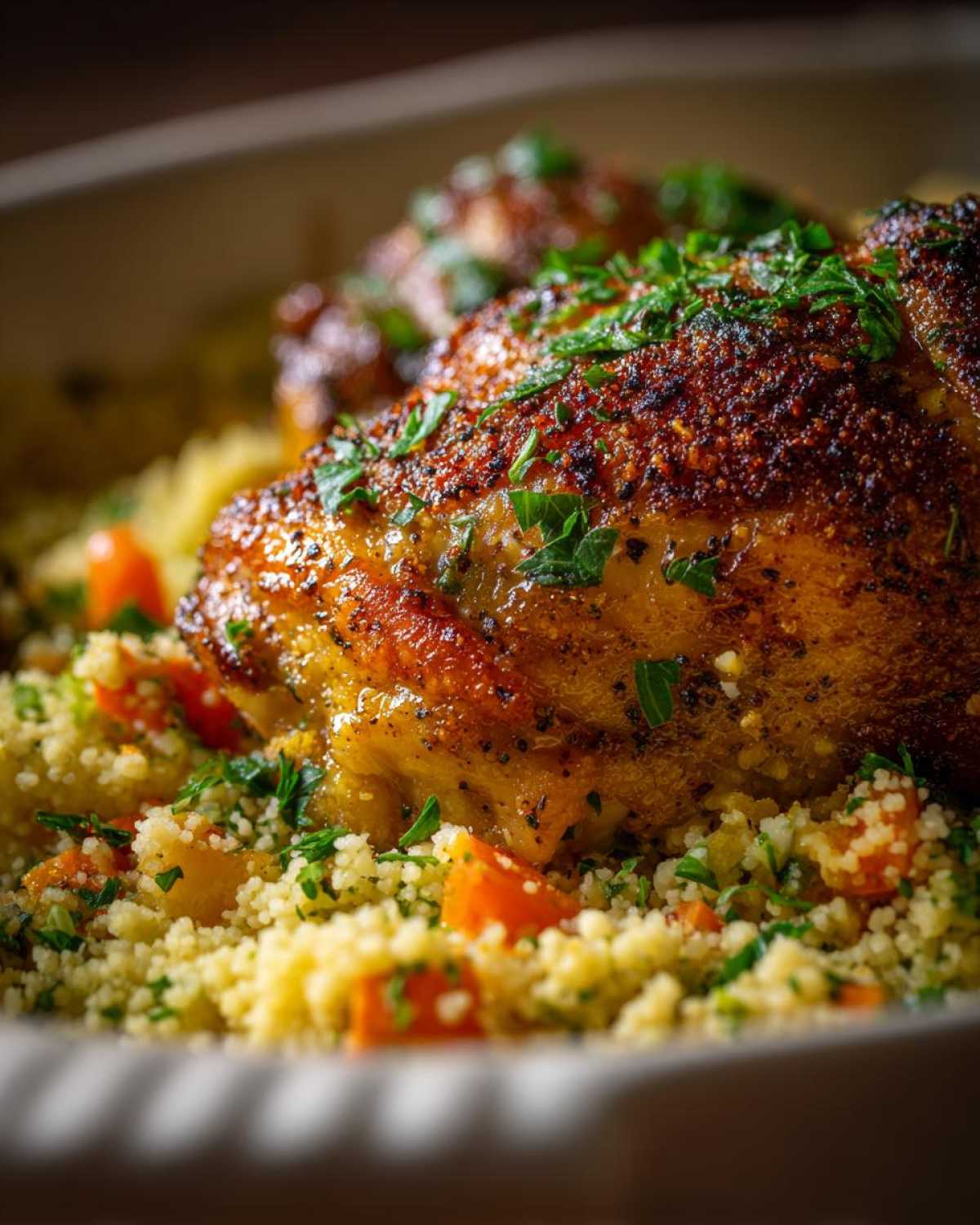 One-Pan Chicken Thighs with Couscous - detail 1