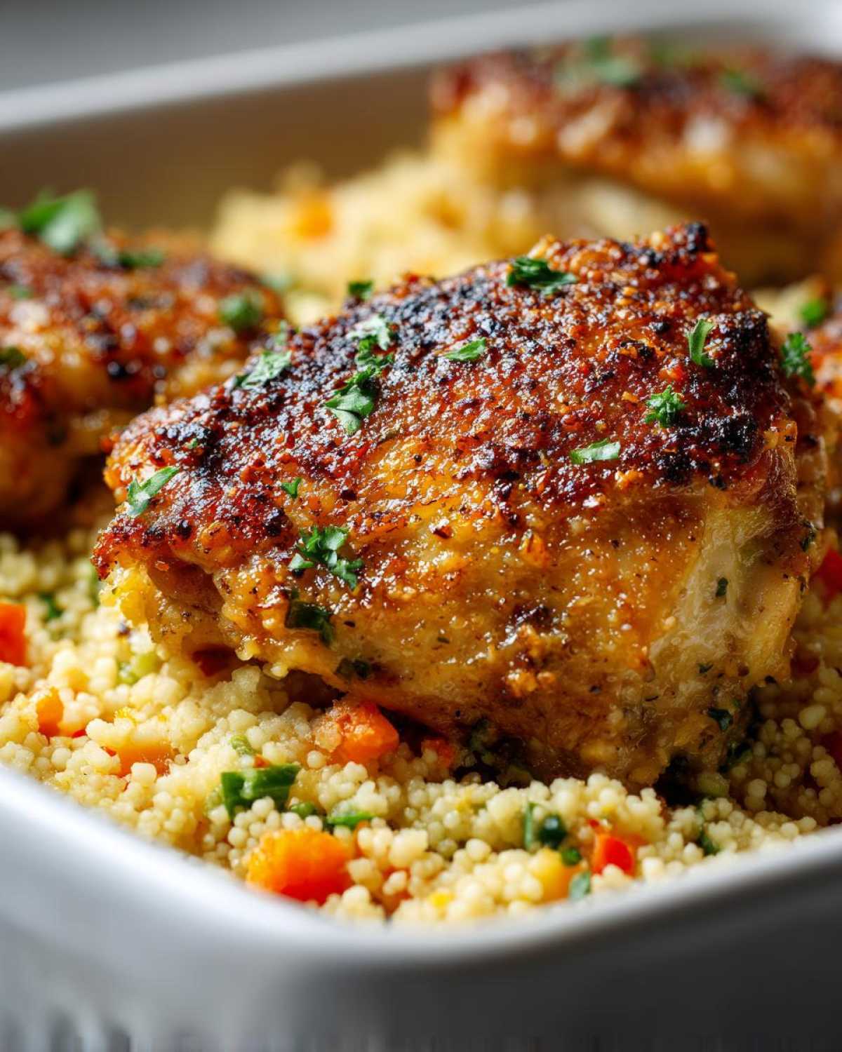 One-Pan Chicken Thighs with Couscous - detail 2