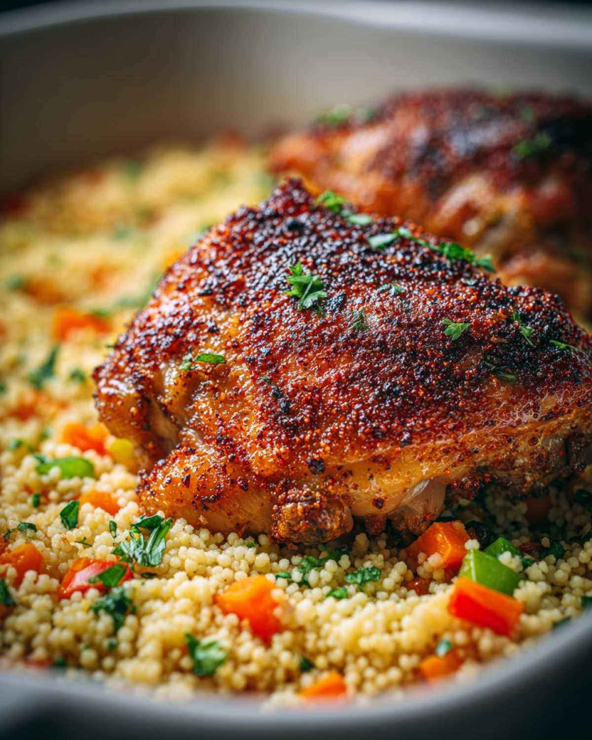 One-Pan Chicken Thighs with Couscous - detail 4
