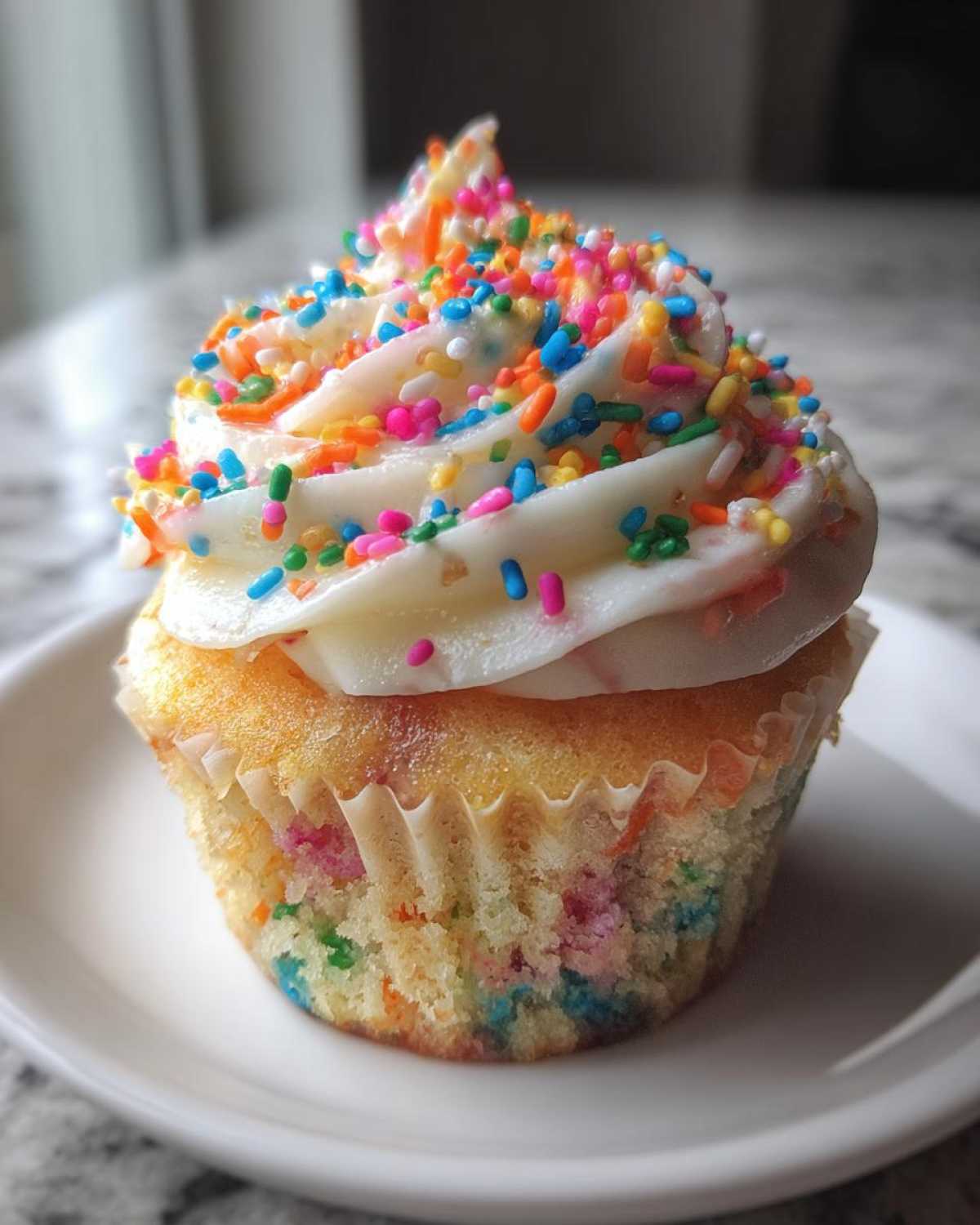 Rainbow Sprinkle Cupcakes - detail 1