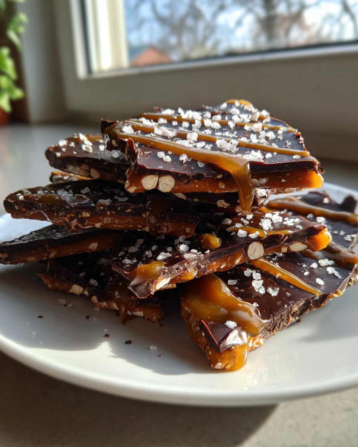 Salted Caramel Pretzel Bark - detail 1