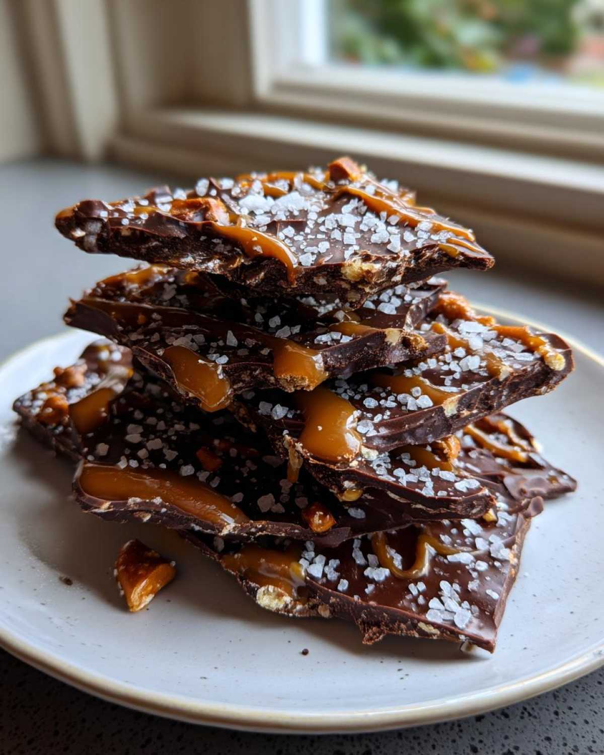 Salted Caramel Pretzel Bark - detail 2