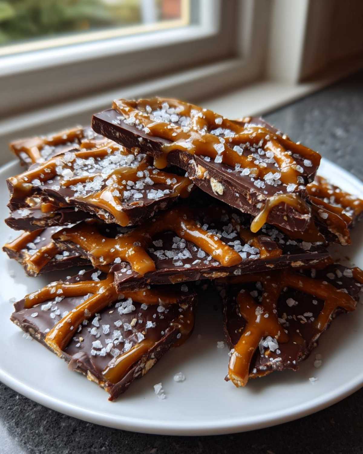 Salted Caramel Pretzel Bark - detail 3