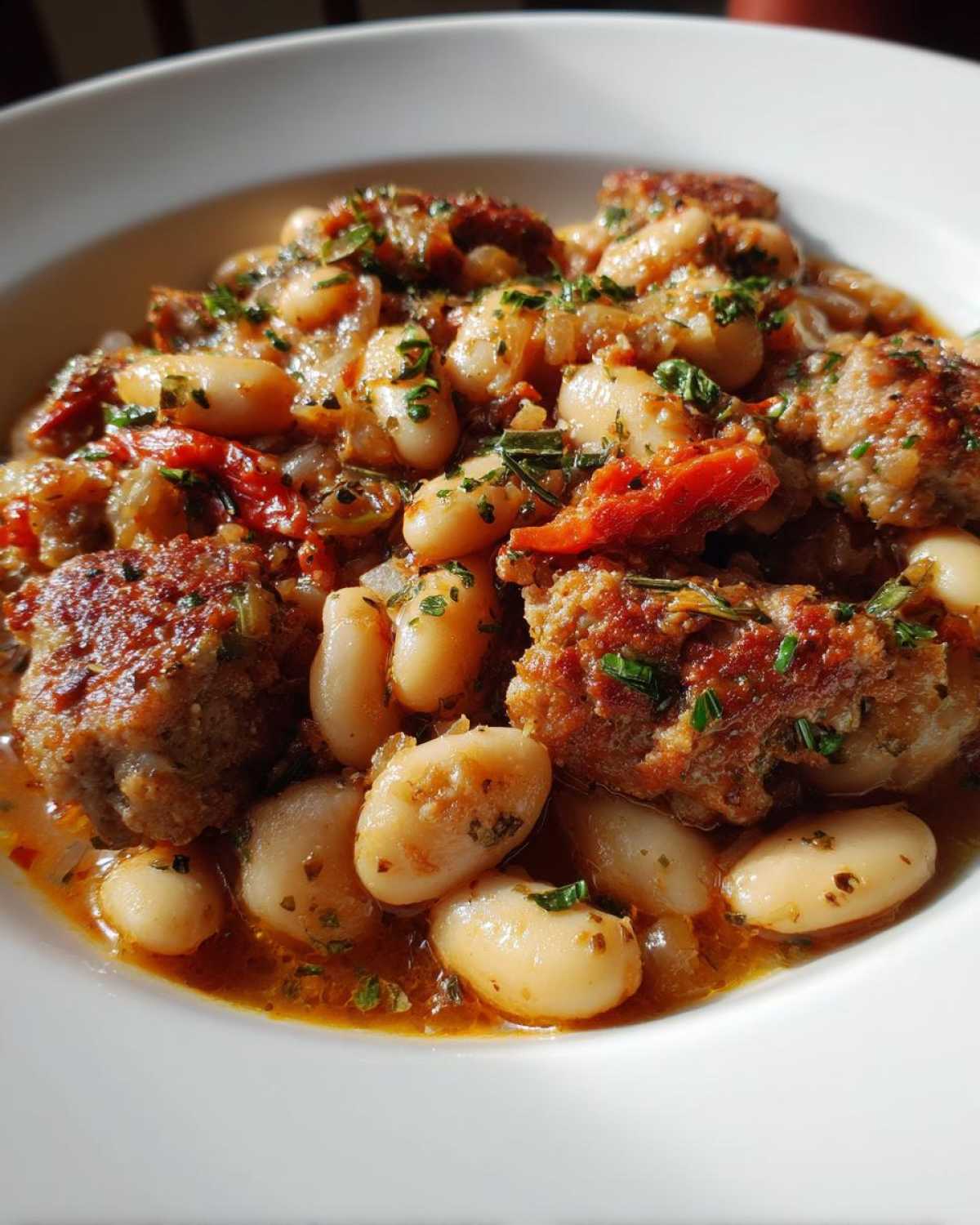 Sausage and White Bean Skillet - detail 2