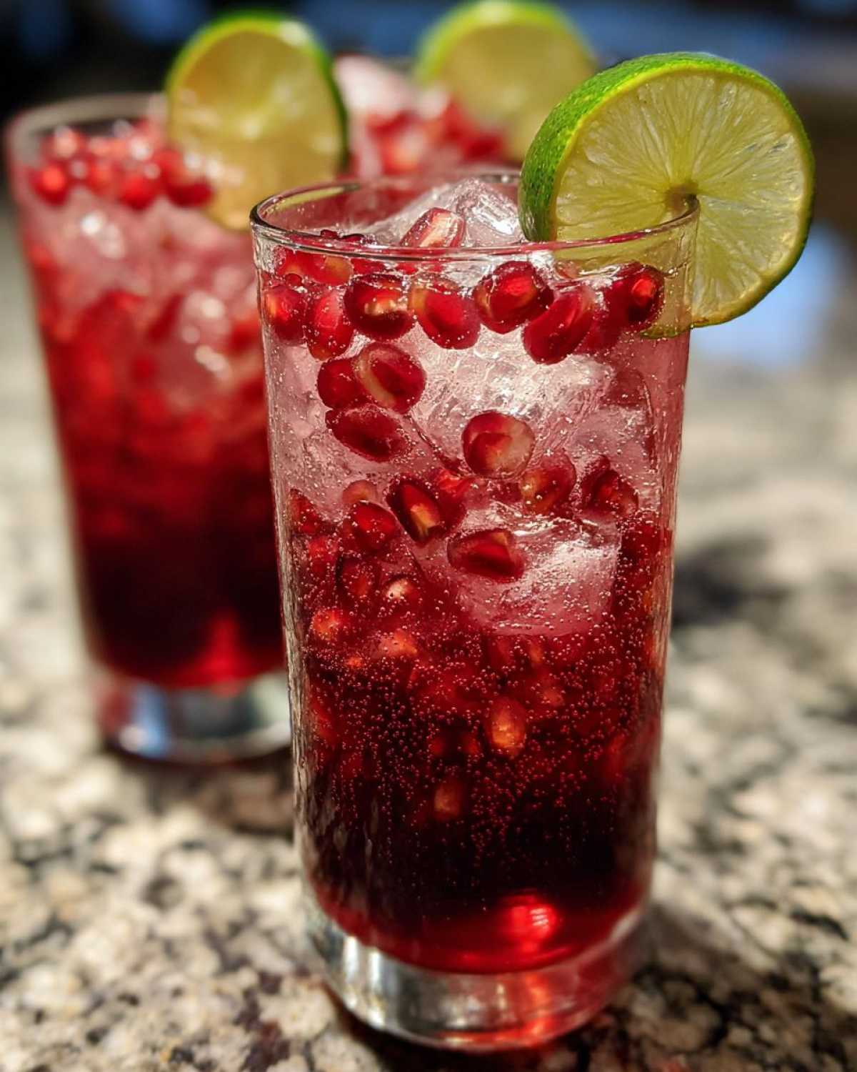 Spiced Pomegranate Mocktail - detail 1