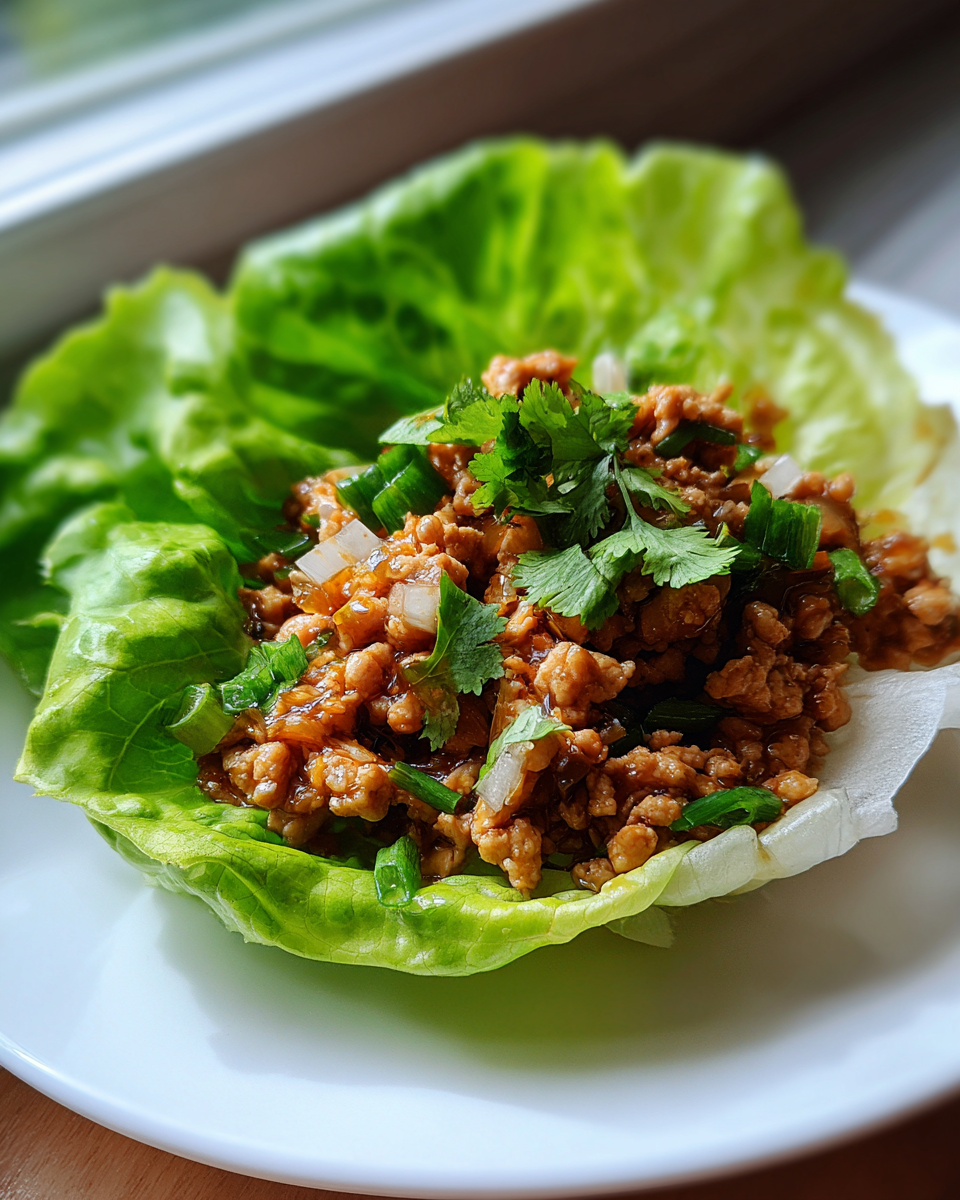 Sweet and Spicy Chicken Lettuce Wraps - detail 2