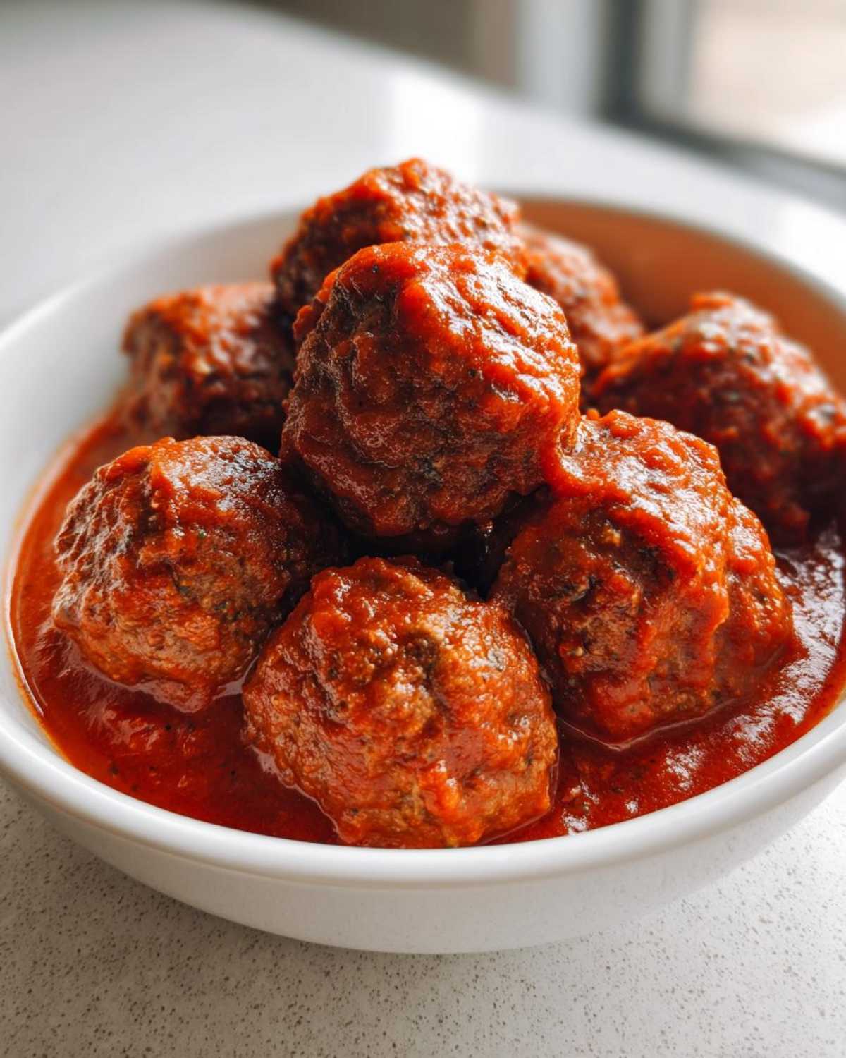 Turkey Meatballs in Marinara - detail 1