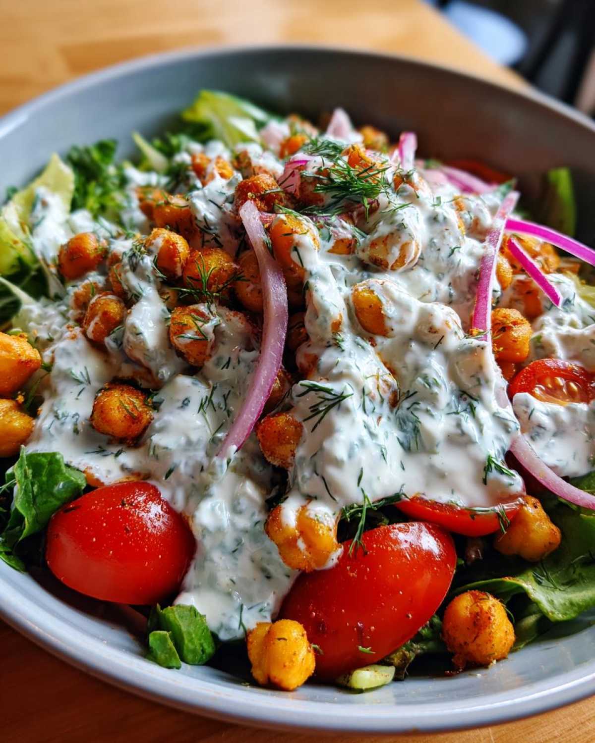 Tzatziki Chickpea Buddha Bowl - detail 1
