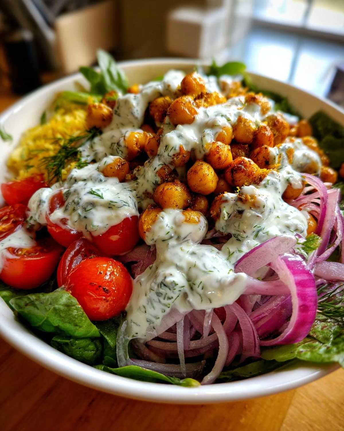 Tzatziki Chickpea Buddha Bowl - detail 2