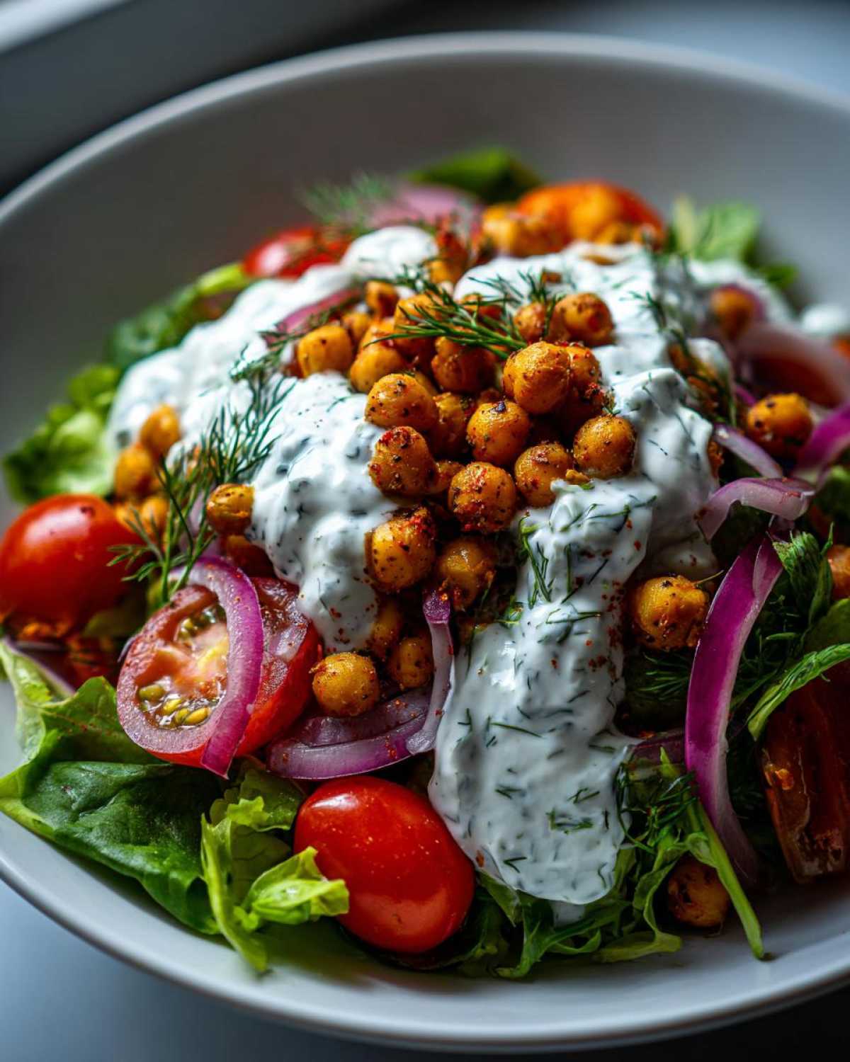 Tzatziki Chickpea Buddha Bowl - detail 3
