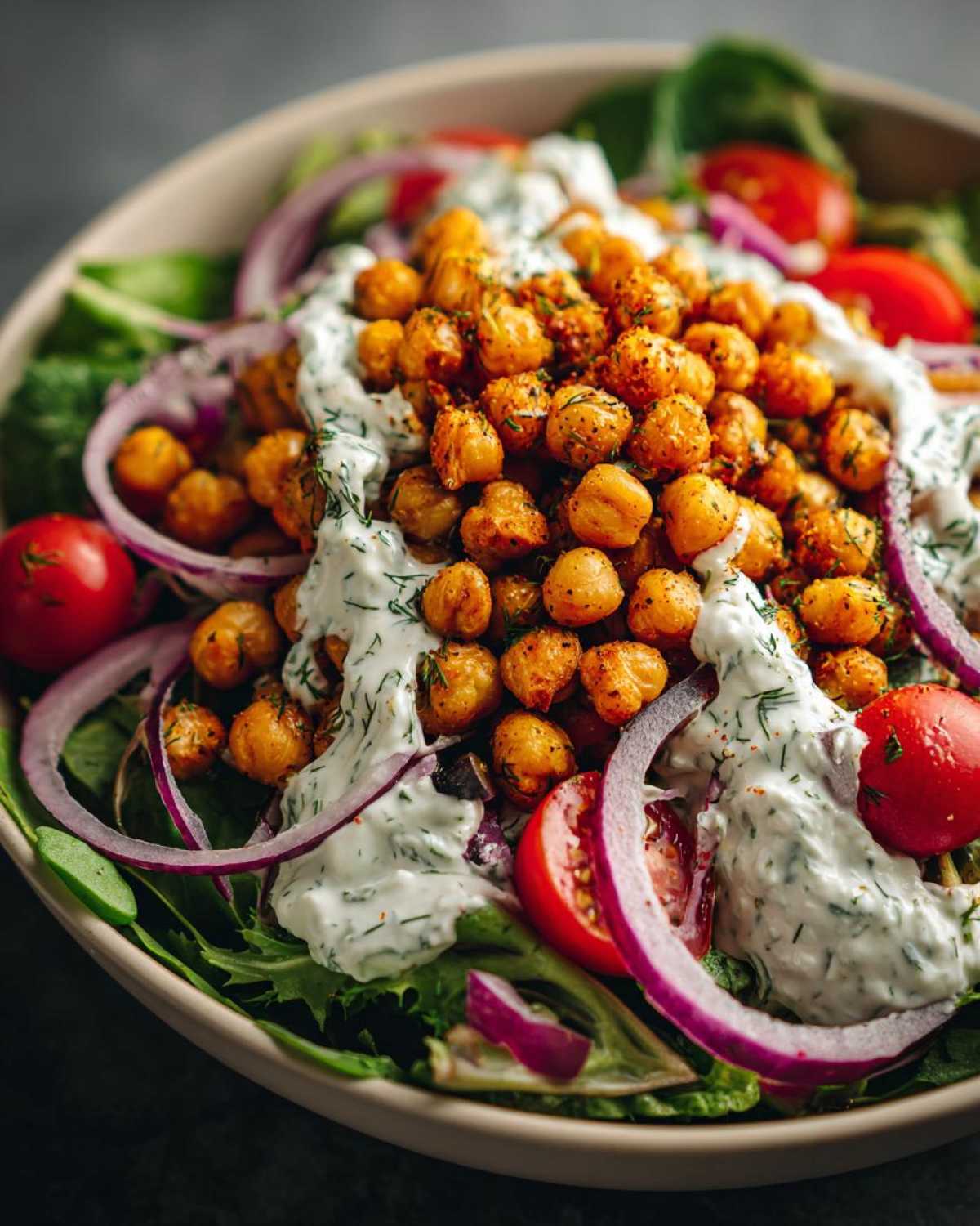 Tzatziki Chickpea Buddha Bowl - detail 4