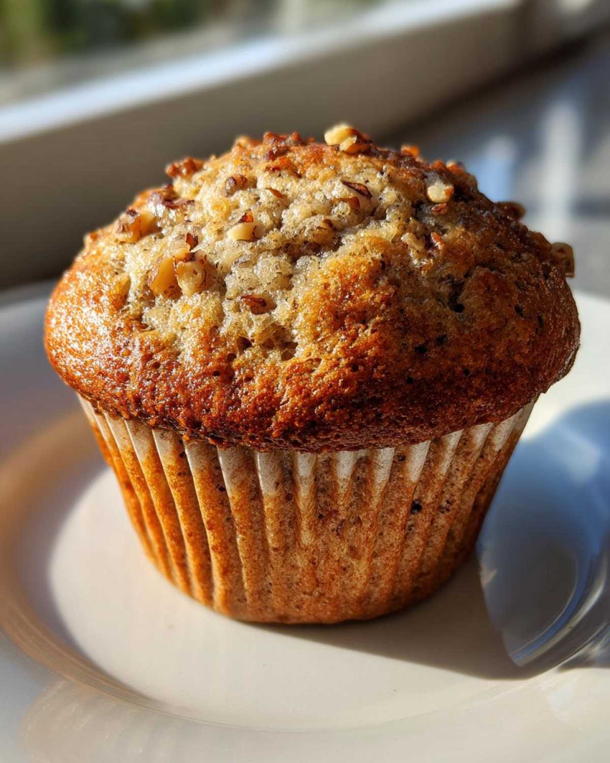 Vegan Banana Nut Muffins - detail 1