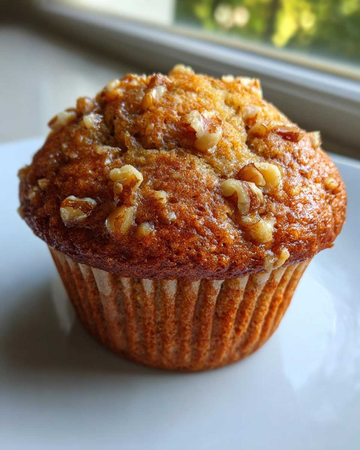 Vegan Banana Nut Muffins - detail 2