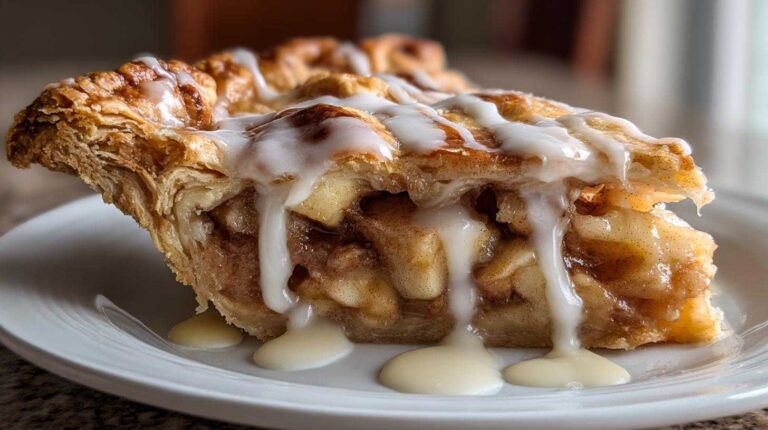 Cinnamon Roll Apple Pie