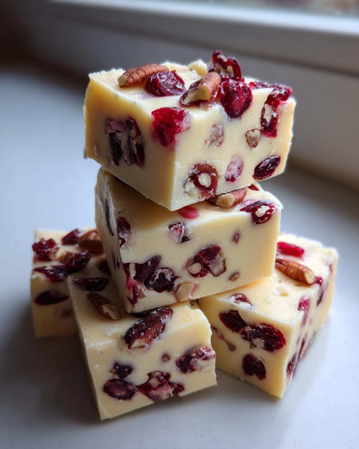 White Chocolate Cranberry Fudge - detail 4
