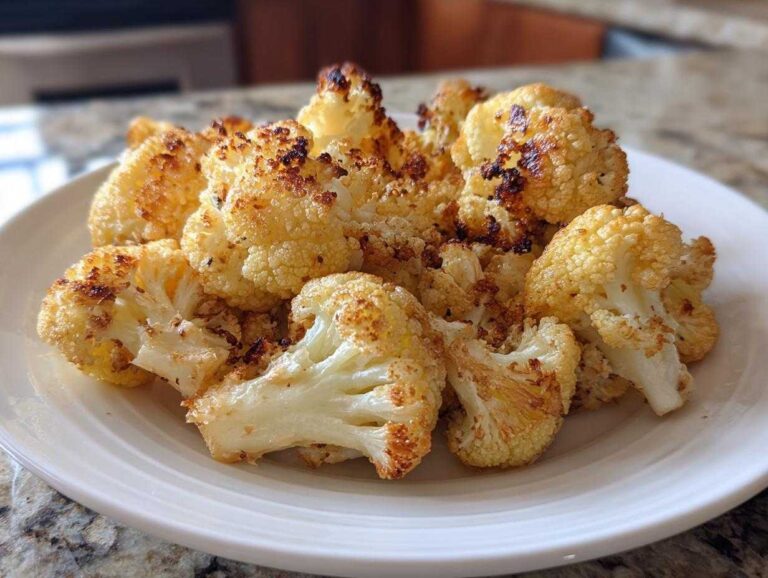 Amazing 4 Roasted Cauliflower Oven Recipes A plate piled high with golden brown, perfectly Roasted Cauliflower Oven Recipes florets with caramelized edges.